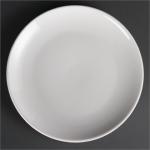 U079 Olympia Whiteware Coupe Plates 250mm- pack of 12.