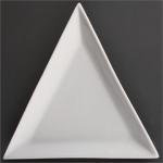 U166 Olympia Whiteware Triangle Plates 180mm