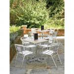 Bolero U419  Aluminium Stacking Chairs (Pack of 4)