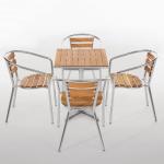 U421 Aluminium and Ash Chair 730mm (Pack of 4)