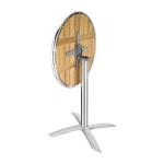 Bolero U424 Round Flip Top Table Ash 600mm