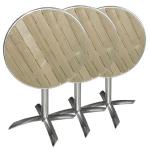Bolero U424 Round Flip Top Table Ash 600mm