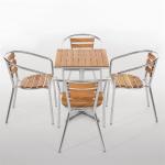 Bolero U430 Ash Top Table Square 600mm (Single)