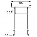 Vogue U902 Single Bowl Stainless Steel Sink L/H Drainer W1000 x D600mm