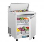 Polar UA009 U-Series Single Door Mega Top Prep Counter Fridge 154Ltr