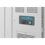 Polar UA017 U-Series GN Saladette Counter with Square Sneeze Guard 2 Door 