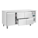 Polar UA020 U-Series Single Door and 4 Drawer Counter Fridge