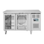 Polar UA023 U-Series 2 Door Counter Fridge with Glass Doors