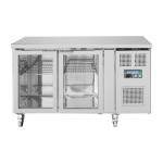 Polar UA023 U-Series 2 Door Counter Fridge with Glass Doors