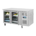 Polar UA023 U-Series 2 Door Counter Fridge with Glass Doors