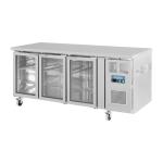 Polar UA024 U-Series 3 Door Counter Fridge with Glass Doors