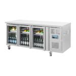 Polar UA024 U-Series 3 Door Counter Fridge with Glass Doors