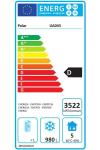 Polar UA043 U-Series Energy Efficient Range Double Door Upright Display Freezer