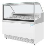 Polar UA058 U-Series 6 Pan Ice Cream Serve Over Cabinet Freezer