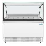 Polar UA058 U-Series 6 Pan Ice Cream Serve Over Cabinet Freezer