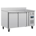 Polar UA064 U-Series Double Door Counter Fridge with Upstand 282Ltr