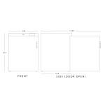 Blizzard UCR140WH 145 Litre (98 Net Usable litre) Under Counter White Refrigerator 