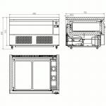 Tefcold UD1-2 Uni Drawer Commercial Dual Temperature Gastronorm Counter