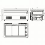 Tefcold UD1-3 Uni Drawer Commercial Dual Temperature Gastronorm Counter