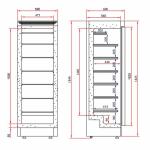 Tefcold UF1380P Commercial Upright White Freezer - 300ltr