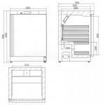 Tefcold UR200G 130 Litre (119 Useable Litres) Undercounter Display Fridge