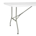 Bolero Rectangular Folding Table 6ft White
