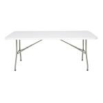 Bolero Rectangular Folding Table 6ft White