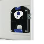 W956CNS Elite Three Door Coin Return Locker Sloping Top 300mm (Green)