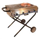 Fir Tree Zenith 4 Stainless Steel Foldable Propane Gas Barbecue - 4 Burners