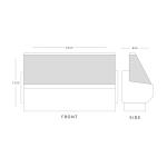 Blizzard Zeta200 Slim Serve Over Counter 3 Door 2025mm Wide